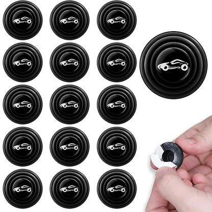 20 peças almofada antichoque de silicone para porta de carro, universal, isolamento acústico, espessamento, almofada, adesivos, juntas de arranhões