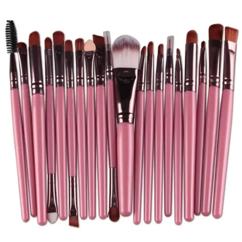 20pcs Makeup Brushes Portable Blush Brush Eyeshadow Brush Loose Powder Brush Beginner Complete Set Of Beauty Tools Leedoar