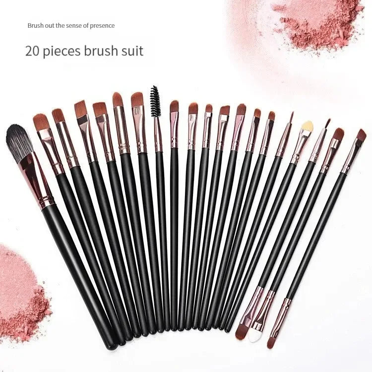 20pcs Makeup Brushes Portable Blush Brush Eyeshadow Brush Loose Powder Brush Beginner Complete Set Of Beauty Tools Leedoar