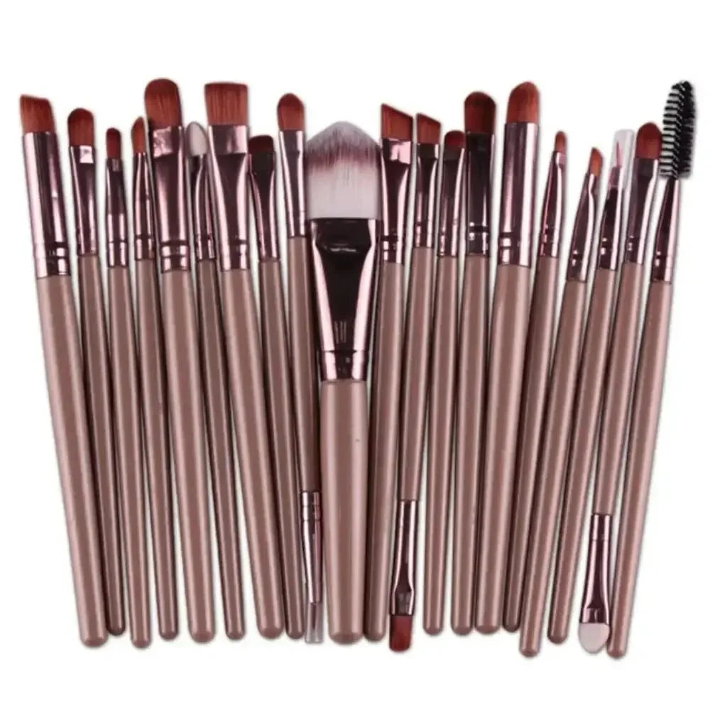 20pcs Makeup Brushes Portable Blush Brush Eyeshadow Brush Loose Powder Brush Beginner Complete Set Of Beauty Tools Leedoar