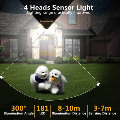 20w Luz Solar 122/333led IP65 À Prova D'Água Ao Ar Livre Interior Lâmpada Solar Jardim Com Cabeça Ajustável Amplo Ângulo de Iluminação Com 3 Modos 