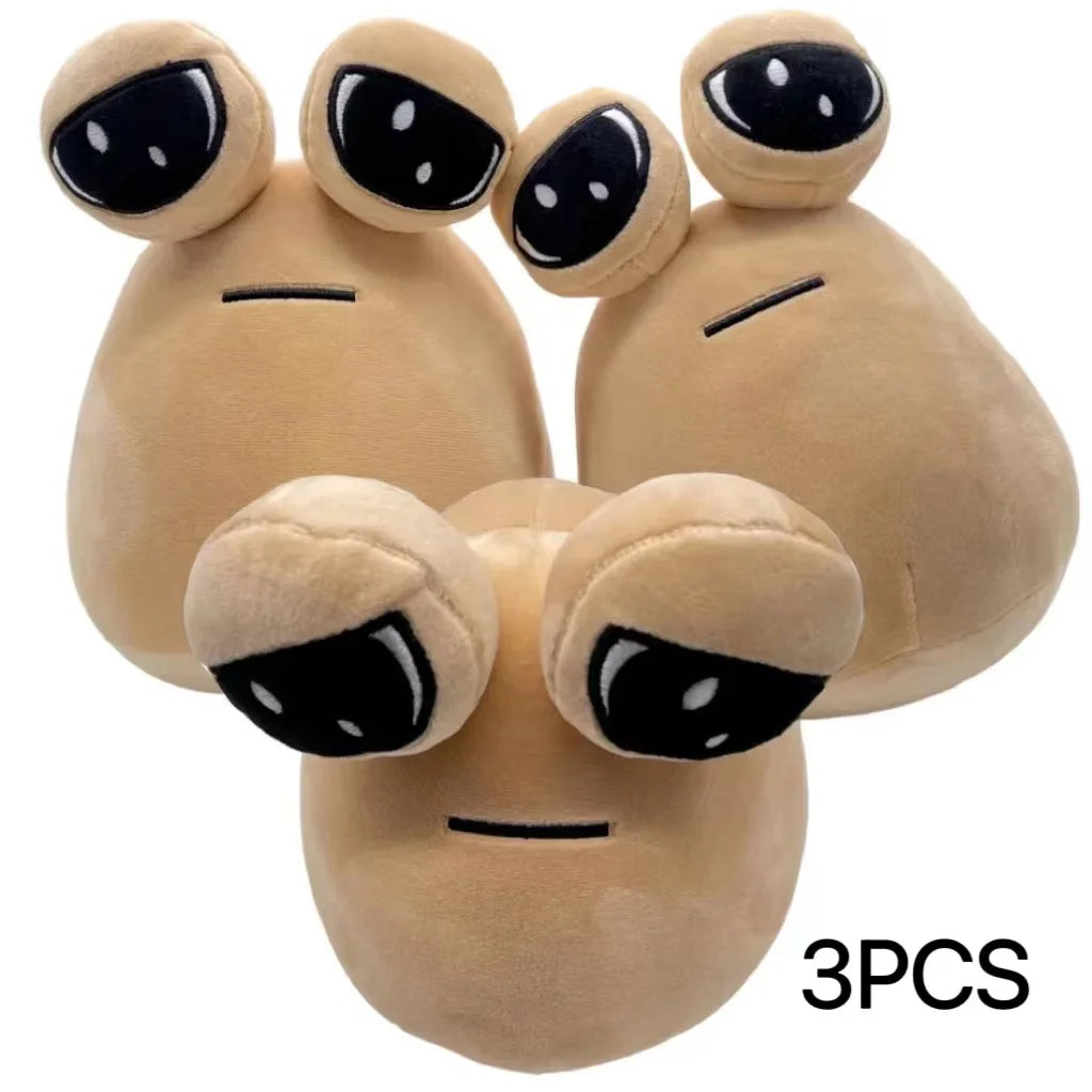 22cm Hot Game My Pet Alien Pou Plush Toy Furdiburb Emotion Alien Plushie Stuffed Animal Pou Doll Leedoar