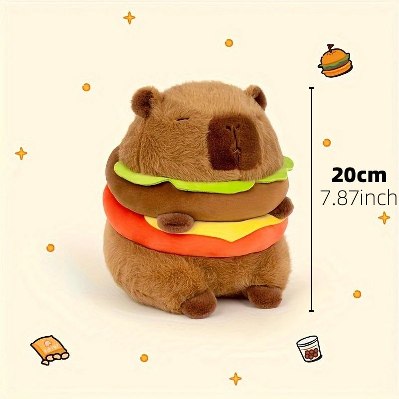 23cm Capybara Plush Simulation Capibara Anime Fluffty Toy Cute Doll Stuffed Animals Soft Doll Plush Christmas Thanksgiving Gift Leedoar