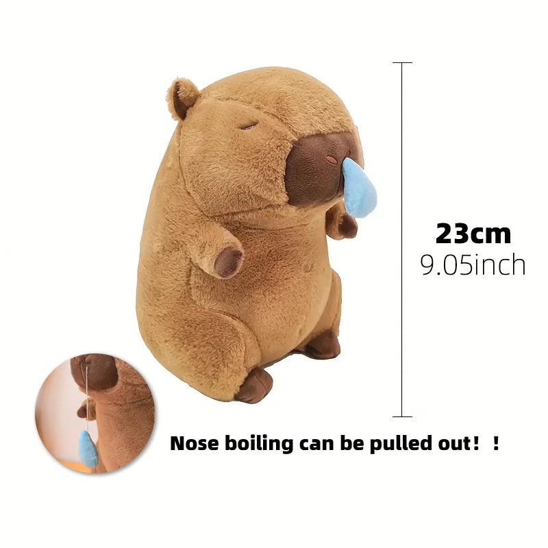 23cm Capybara Plush Simulation Capibara Anime Fluffty Toy Cute Doll Stuffed Animals Soft Doll Plush Christmas Thanksgiving Gift Leedoar