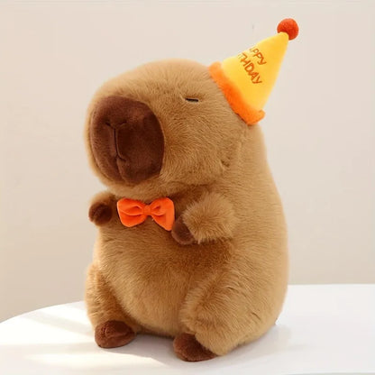 23cm Capybara Plush Simulation Capibara Anime Fluffty Toy Cute Doll Stuffed Animals Soft Doll Plush Christmas Thanksgiving Gift Leedoar