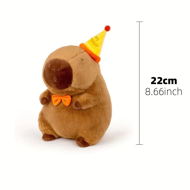 23cm Capybara Plush Simulation Capibara Anime Fluffty Toy Cute Doll Stuffed Animals Soft Doll Plush Christmas Thanksgiving Gift Leedoar