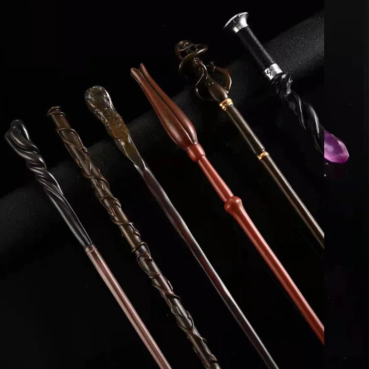 24 Kinds Cosplay Show Metal Core Magic Wand Children Decoration Toy Accessories For Kids Bacchetta Di Plastic Magic Stick Leedoar