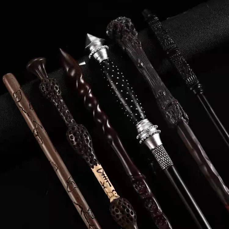 24 Kinds Cosplay Show Metal Core Magic Wand Children Decoration Toy Accessories For Kids Bacchetta Di Plastic Magic Stick Leedoar