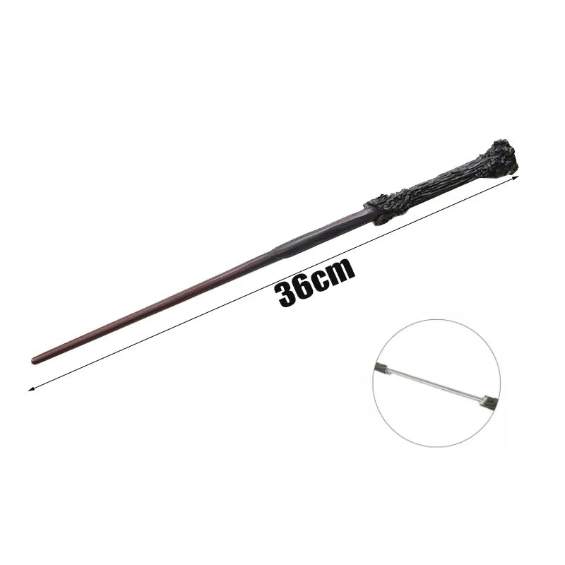 24 Kinds Cosplay Show Metal Core Magic Wand Children Decoration Toy Accessories For Kids Bacchetta Di Plastic Magic Stick Leedoar