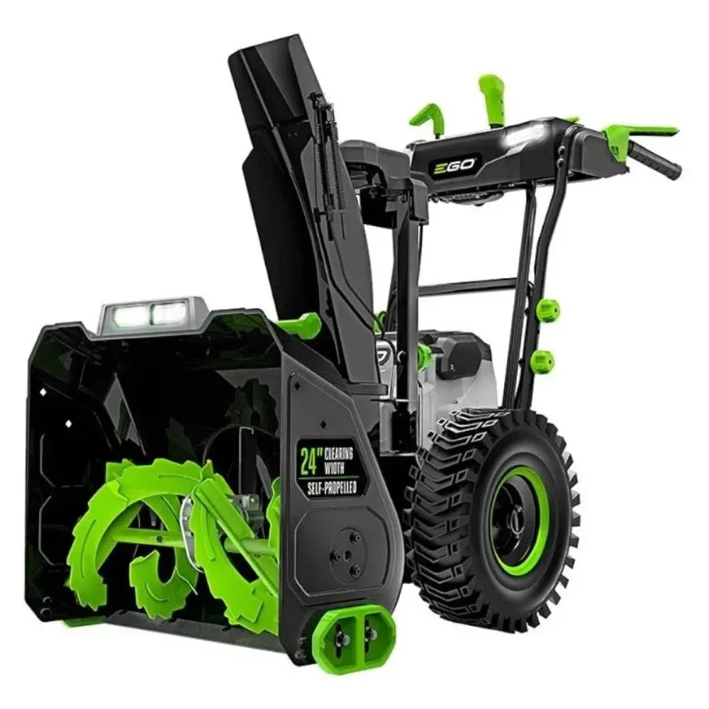 24 in. Self-Propelled 2-Stage Snow Blower with Peak Power Battery and Charger Not Included, Black