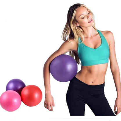 25cm Pilates Ball Explosion-proof Yoga Core Ball Indoor Balance Exercise Gym Ball for Fitness Pilates Equipment Leedoar