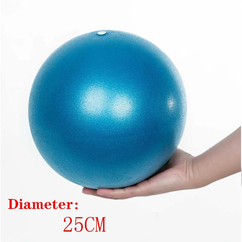 25cm Pilates Ball Explosion-proof Yoga Core Ball Indoor Balance Exercise Gym Ball for Fitness Pilates Equipment Leedoar