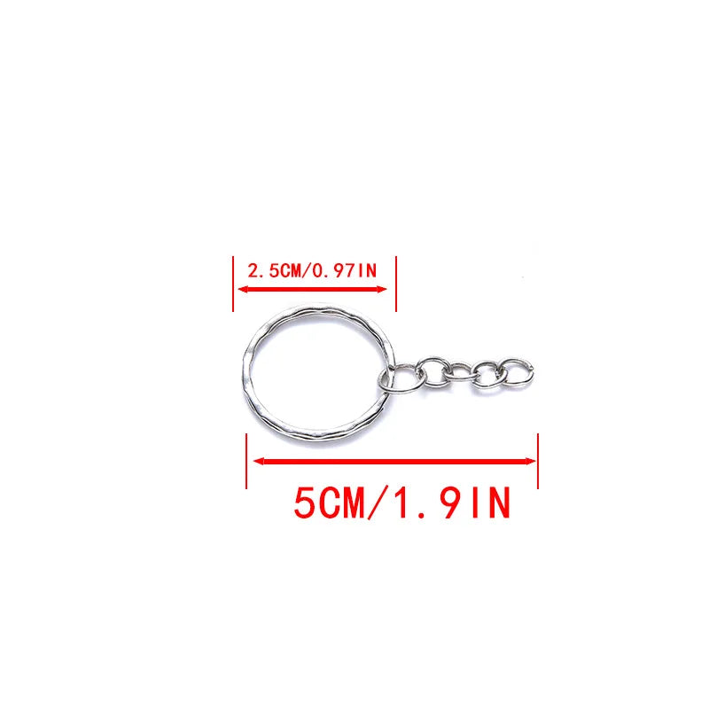 25mm*50pcs Flat Ring, Metal Circular Buckle, round Ring, Smooth Dog Buckle, Embossed Circular Ring, Hanging Buckle, Hook Buck Leedoar