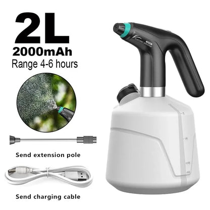 2L Electric Plant Spray Bottle Automatic Watering Fogger USB Electric Sanitizing Sprayer Watering Machine Plants for Garden Tool Leedoar