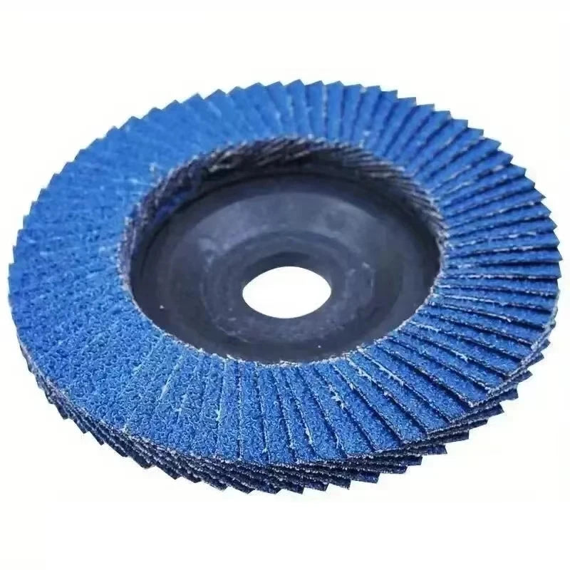 2PCS Emery Cloth Grinding Wheel Flap Discs Sand Stock Rust Removal Finishing Deburring Louver Flat Sandcloth Metal Plate Polish Leedoar