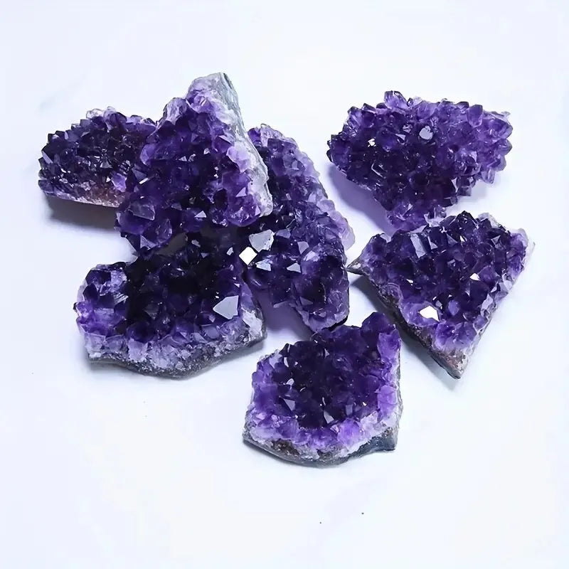 2PCS Natural Amethyst Treatment Stone -Energy Stone Healing Crystal Mysterious Energy Decoration, Decoration. Leedoar