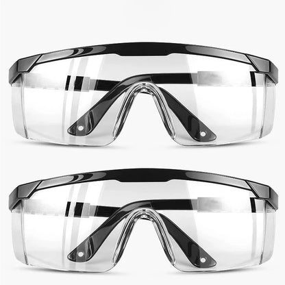 2Pcs Anti-Splash Work Safety Glasses Eye Protecting Lab Goggles Protective Industrial Wind Dust Proof Goggles Cycling Glasses Leedoar