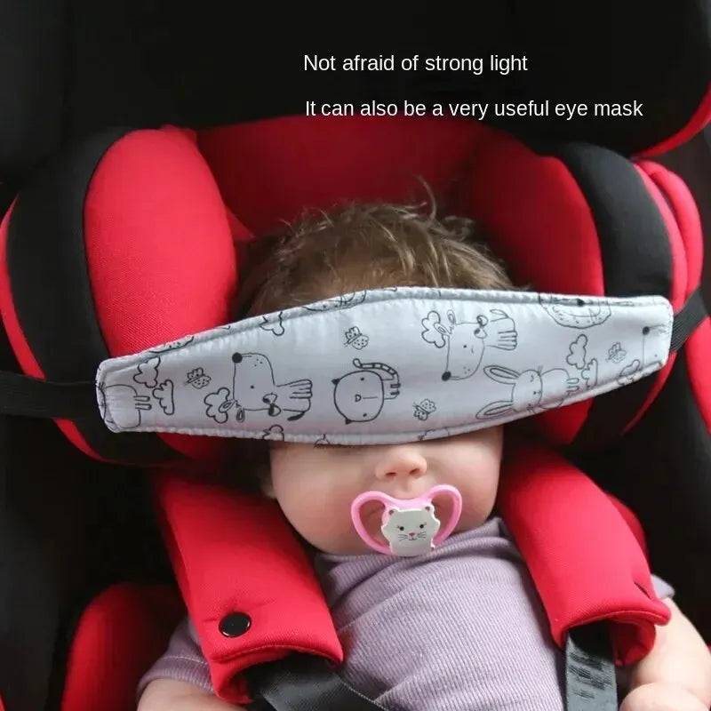 2Pcs Baby Head Support Strap for Children's Car Safety Seat Headrest Headrest Sleep Eye Mask Auxiliary Strap