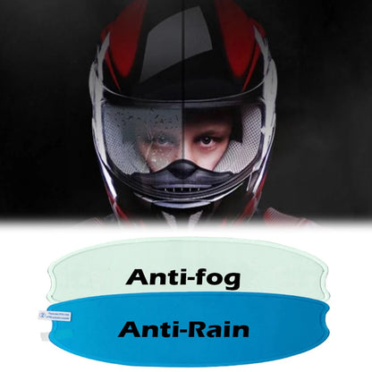 2Pcs Motorcycle Helmet Anti-Fog Rainproof Clear Film Helmet Lens Durable Nano Coat Motorcycle Sticker Safety Driving Accessories Leedoar