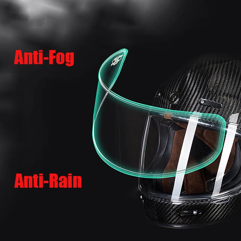 2Pcs Motorcycle Helmet Anti-Fog Rainproof Clear Film Helmet Lens Durable Nano Coat Motorcycle Sticker Safety Driving Accessories Leedoar