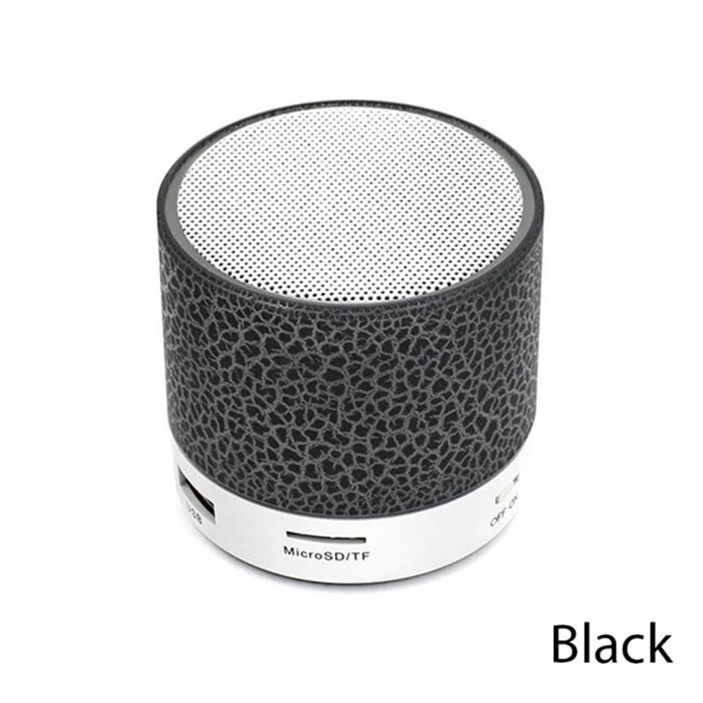 Mini alto-falante Bluetooth durável, alto-falante sem fio, LED colorido, cartão TF, subwoofer USB, coluna de som de música MP3 portátil para PC, telefone