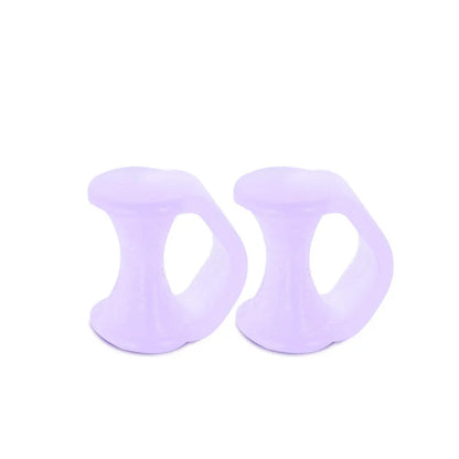 2pcs=1pair Separator Finger Feet Care Protector Silicone Toe Orthopedic Products Bunion Corrector Hallux Valgus For Pedicure Leedoar