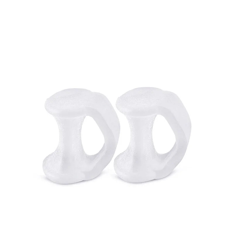 2pcs=1pair Separator Finger Feet Care Protector Silicone Toe Orthopedic Products Bunion Corrector Hallux Valgus For Pedicure Leedoar