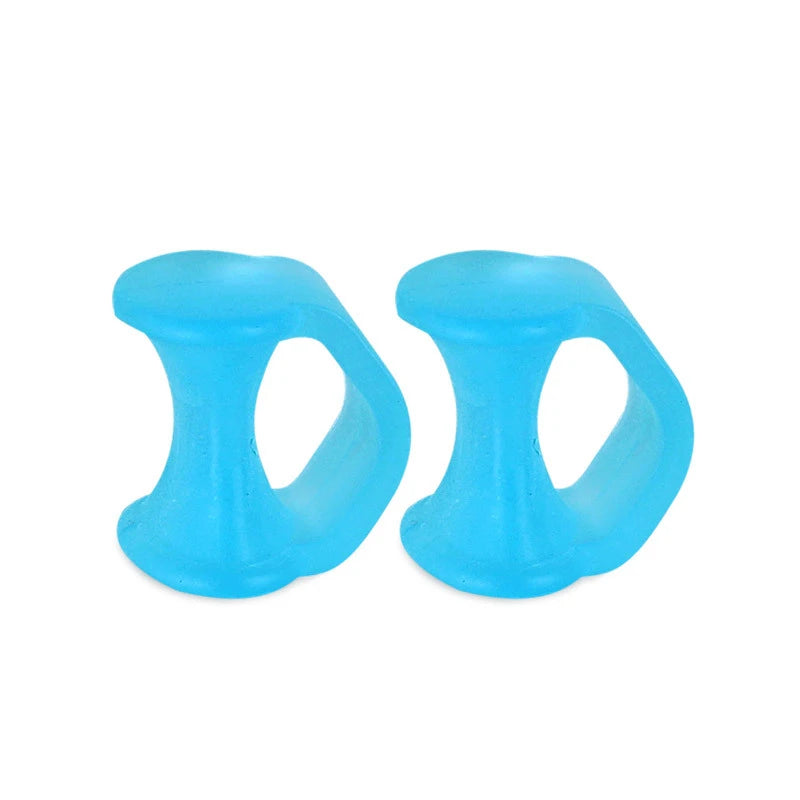 2pcs=1pair Separator Finger Feet Care Protector Silicone Toe Orthopedic Products Bunion Corrector Hallux Valgus For Pedicure Leedoar