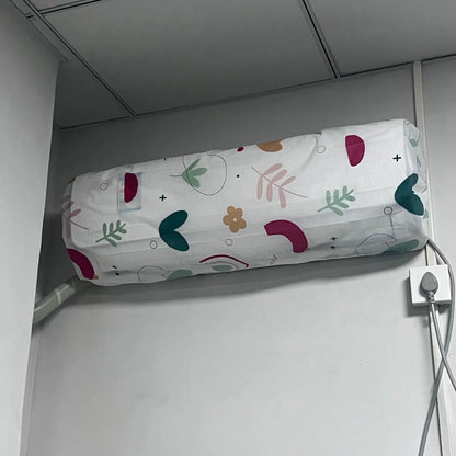 2 piezas de cubierta antipolvo para aire acondicionado, ventilador montado en la pared, universal, minimalista, creativo, con dibujos animados, lavable, cubierta para ventilador, cubierta para aire acondicionado