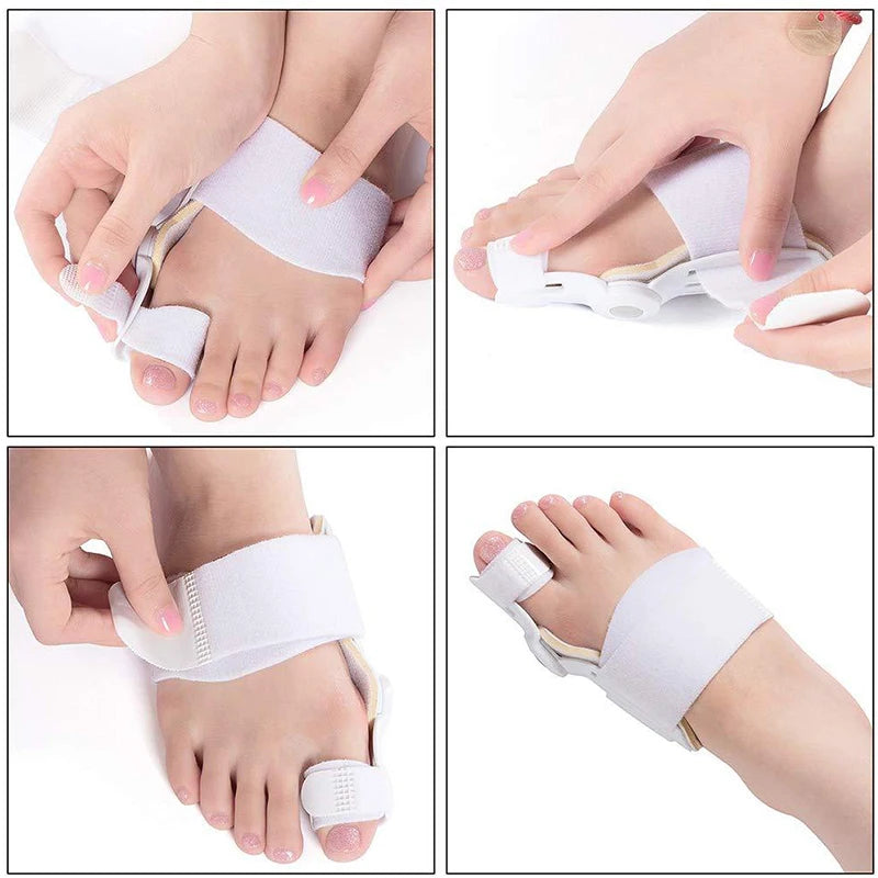 2pcs Big Bone Toe Bunion Splint Straightener Corrector Foot Pain Relief For Hallux Valgus Feet Care Protector Foot Care Tools Leedoar