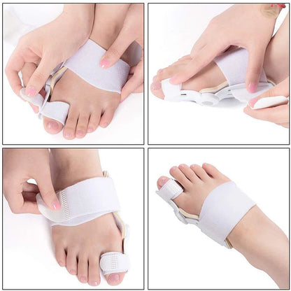 2pcs Big Bone Toe Bunion Splint Straightener Corrector Foot Pain Relief For Hallux Valgus Feet Care Protector Foot Care Tools Leedoar