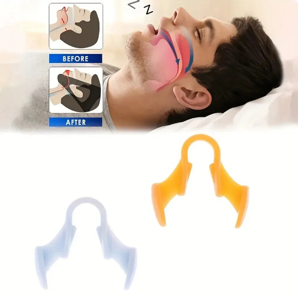 2pcs Mini Stop Snoring Device Silicone Elastic Nose Clip Anti-Snoring Supplies To Prevent Snoring Good Sleep Leedoar