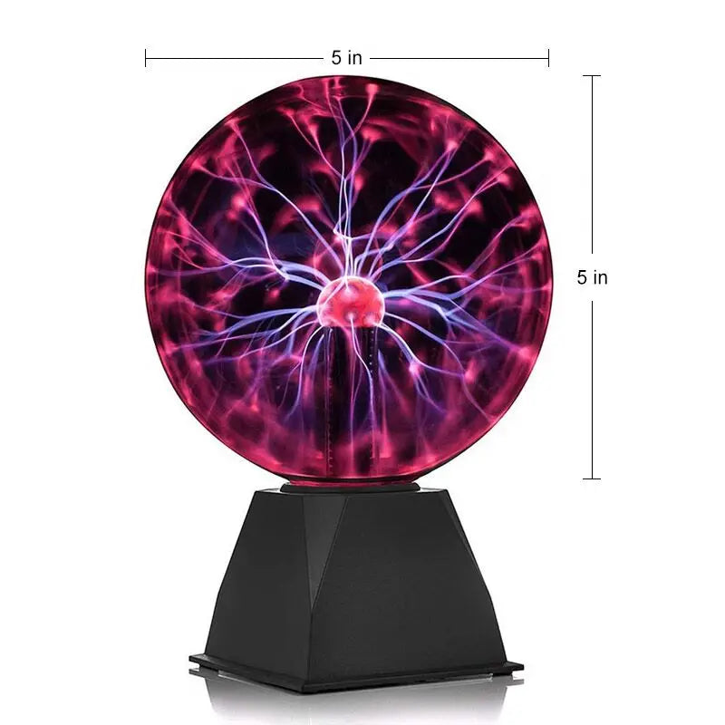 3/4/5/6 Inch Magic Plasma Ball Lamp LED Atmosphere Night Light Touch control Glass Plasma Light Bedroom Decor Kids Gifts