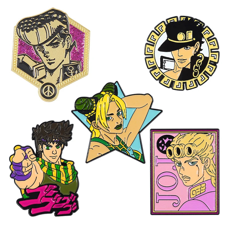 Juego de 3 a 6 pines esmaltados de colección de anime, broche de personaje de dibujos animados personalizado, insignia de solapa, lindo regalo de joyería para fanáticos 