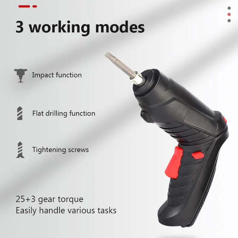 3.6v Power Tools Household Maintenance Repair 1800mAh Lithium Battery Mini Household Electric Drill Rotated Cordless Screwdriver