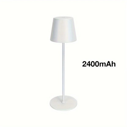 3 Color Temperature LED Eye Protection Table Lamp Stepless Dimming Touch Control Rechargeable Batter For Dining Room/Living Room Leedoar