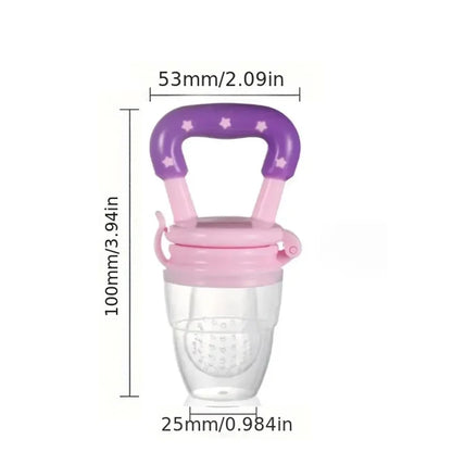 3 PCs Baby Fruit and Vegetable Teether Food Supplement Bite Le Silicone Baby Feeding Tableware Leedoar