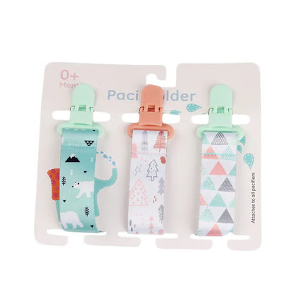 3 Pcs/Set Baby Pacifier Clips Pacifier Chain Dummy Clip Nipple Holder For Nipples Children Pacifier Clip Soother Holder attache Leedoar