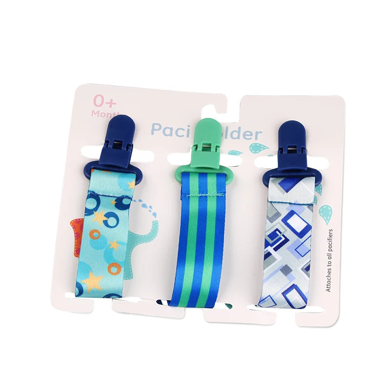 3 Pcs/Set Baby Pacifier Clips Pacifier Chain Dummy Clip Nipple Holder For Nipples Children Pacifier Clip Soother Holder attache Leedoar