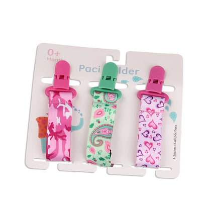 3 Pcs/Set Baby Pacifier Clips Pacifier Chain Dummy Clip Nipple Holder For Nipples Children Pacifier Clip Soother Holder attache Leedoar