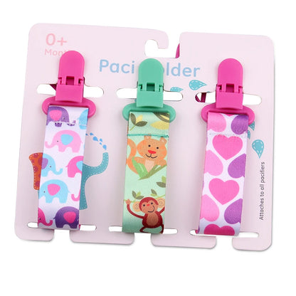 3 Pcs/Set Baby Pacifier Clips Pacifier Chain Dummy Clip Nipple Holder For Nipples Children Pacifier Clip Soother Holder attache Leedoar