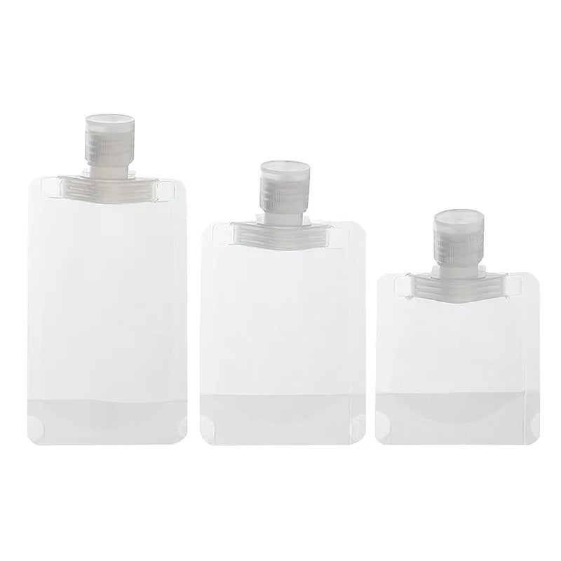 30/50/ML Lotion Dispenser Bag Travel Reusable Pouches Shampoo Liquid Leakproof Refillable Cosmetic Packaging Storage Container Leedoar