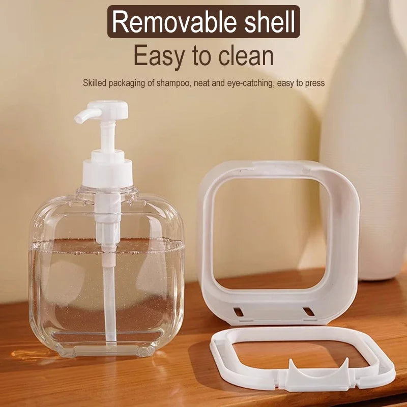 300/500ML Soap Dispenser White Liquid Lotion Hand Pump Soap Dispenser Refillable Shampoo Bottle Plastic Hand Soap Dispenser Leedoar