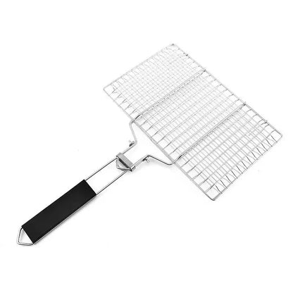 304 Stainless Steel BBQ Mesh Non Stick Grilling Basket Grill Mesh Mat Meat Vegetable Steak Picnic Party Barbecue Tool Leedoar