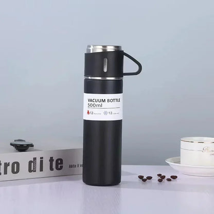 304 Vacuum Stainless Steel Thermos Cup Outdoor Hot Water Thermal Insulation Cup Office Business Style Thermos Bottle Leedoar