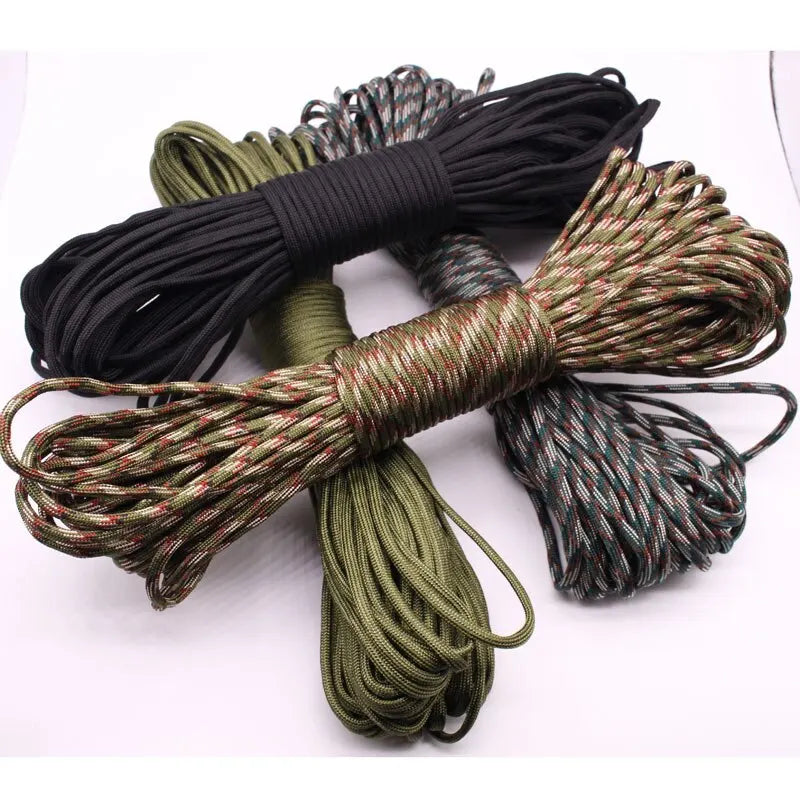 30M Paracord Outdoor Camping, Survival Lanyard, Parachute Rope, Walking Tent Accessories Leedoar