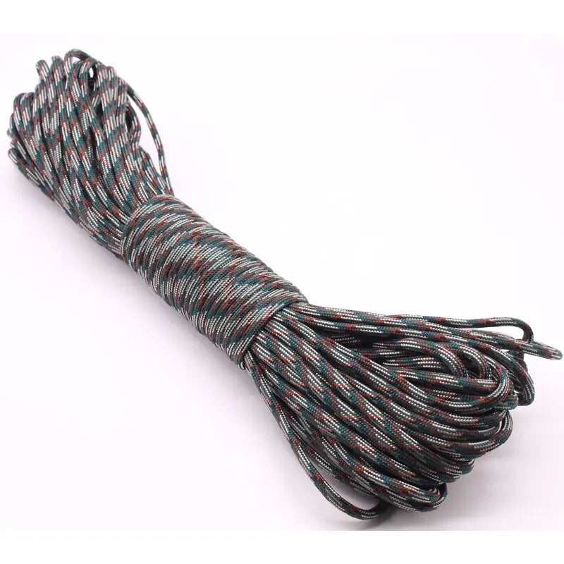 30M Paracord Outdoor Camping, Survival Lanyard, Parachute Rope, Walking Tent Accessories Leedoar