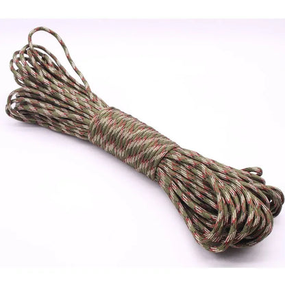 30M Paracord Outdoor Camping, Survival Lanyard, Parachute Rope, Walking Tent Accessories Leedoar