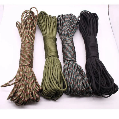 30M Paracord Outdoor Camping, Survival Lanyard, Parachute Rope, Walking Tent Accessories Leedoar