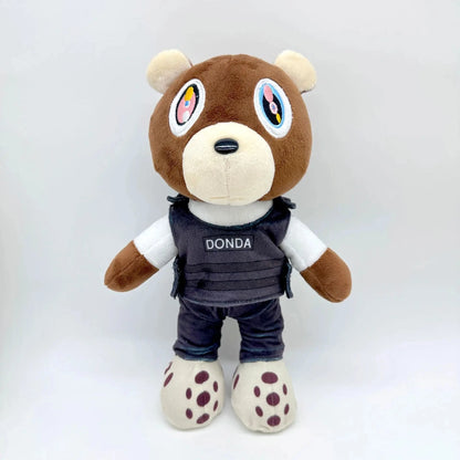 30cm Kawaii Kanye Dropout Bear Teddy Bear Plush Toys Kanye West Graduation Soft Stuffed Home Room Decor Birthday Gift Leedoar